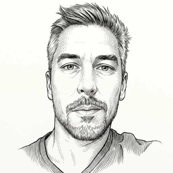 Mike Meisner — pencil portrait