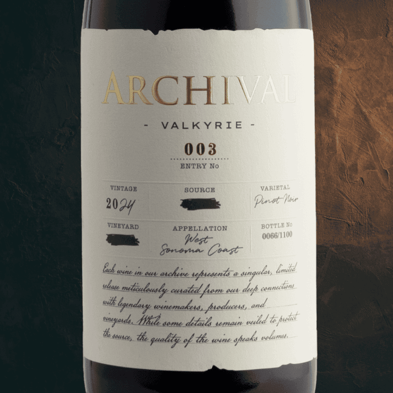 2024 West Sonoma Coast Pinot Noir "Valkyrie"