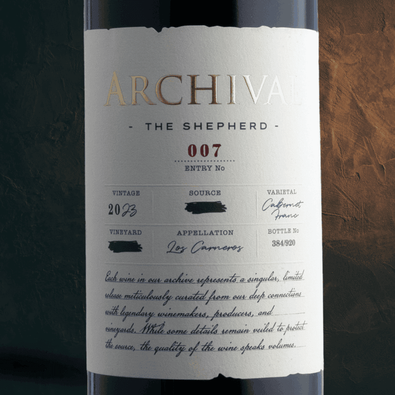 2023 Carneros Cabernet Franc "The Shepherd"