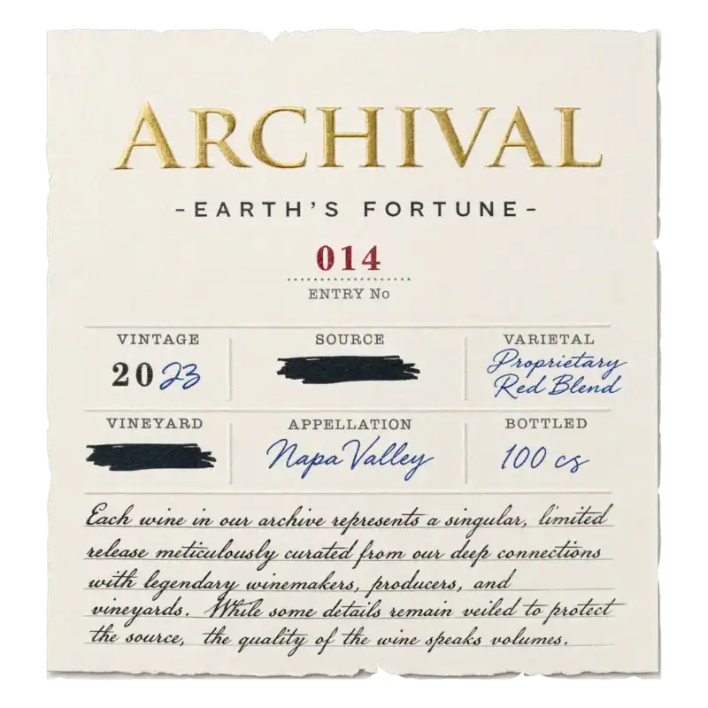 Earth’s Fortune label