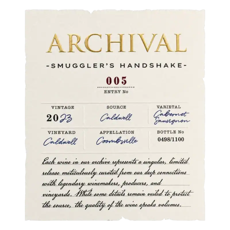 2023 Coombsville Cabernet Sauvignon Caldwell Vineyard label
