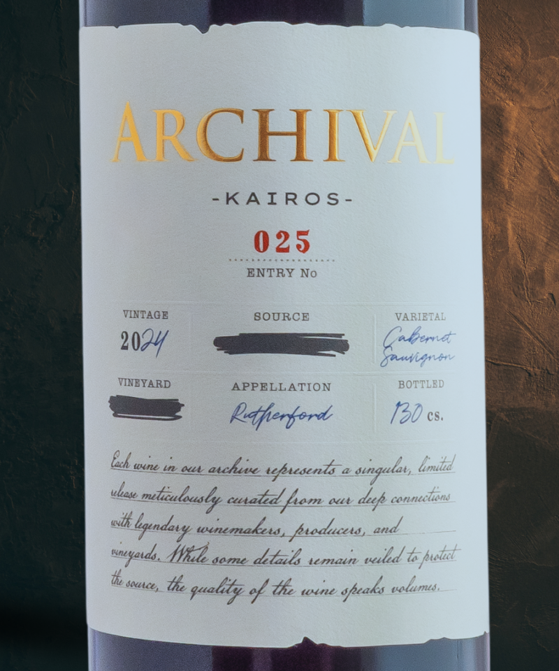 2024 "Kairos" Cabernet Sauvignon Rutherford