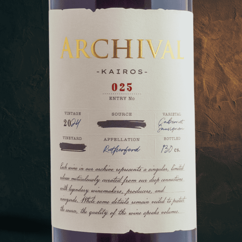 2024 "Kairos" Cabernet Sauvignon Rutherford
