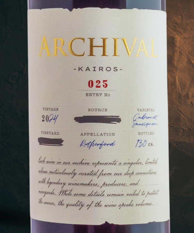 2024 "Kairos" Cabernet Sauvignon Rutherford