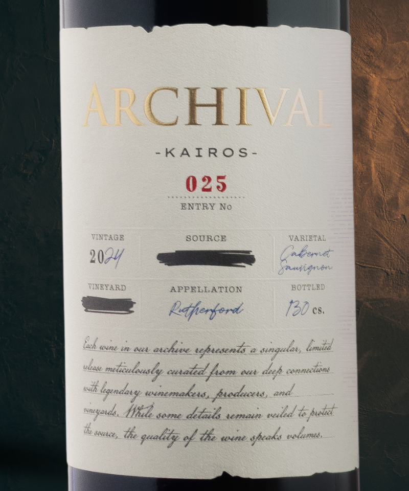 2024 "Kairos" Cabernet Sauvignon Rutherford
