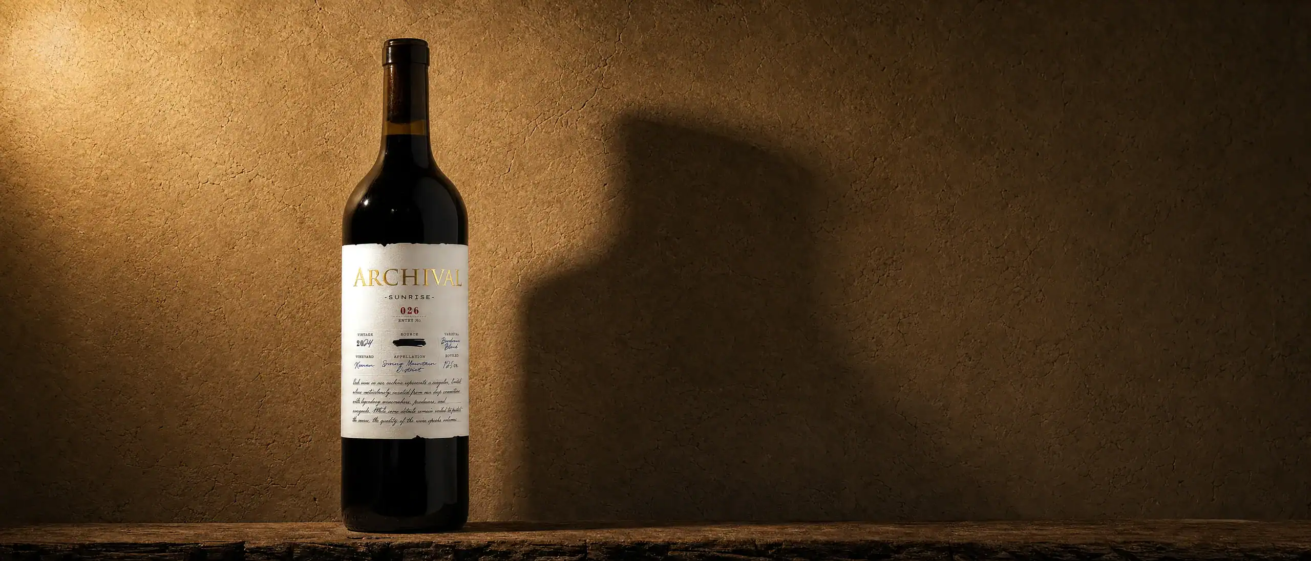 Sunrise — Entry No. 026 2024 "Sunrise" Spring Mountain Bordeaux Blend