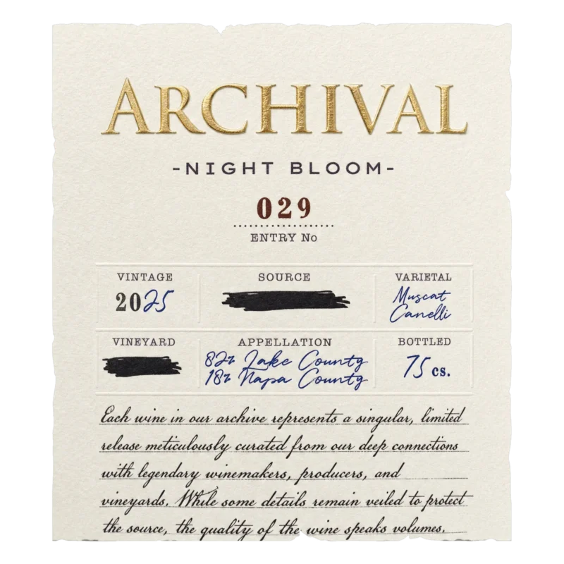 Night Bloom label