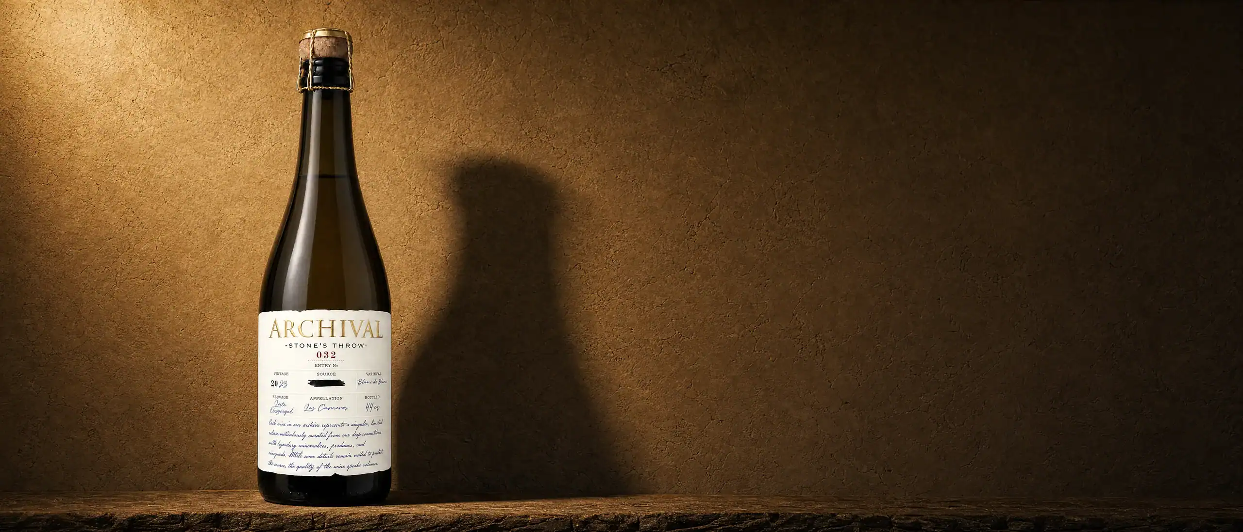 Stone's Throw — Entry No. 032  "Stone's Throw" Blanc de Blanc Los Carneros 2023 — Late Disgorged