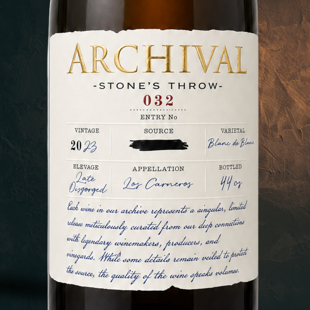 2023 Blanc de Blanc &mdash; Late Disgorged Stone&rsquo;s Throw, Los Carneros