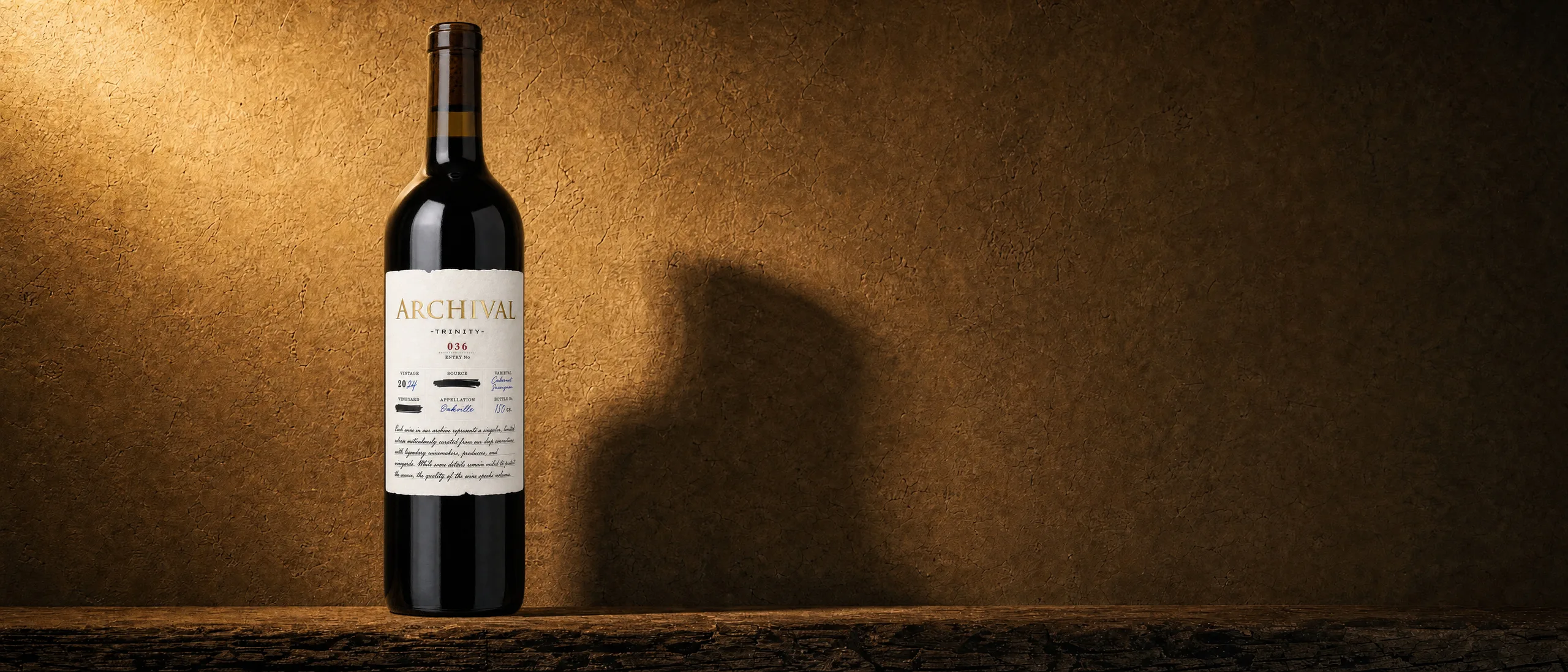 Trinity — Entry No. 036  "Trinity" Oakville Cabernet Sauvignon 2024